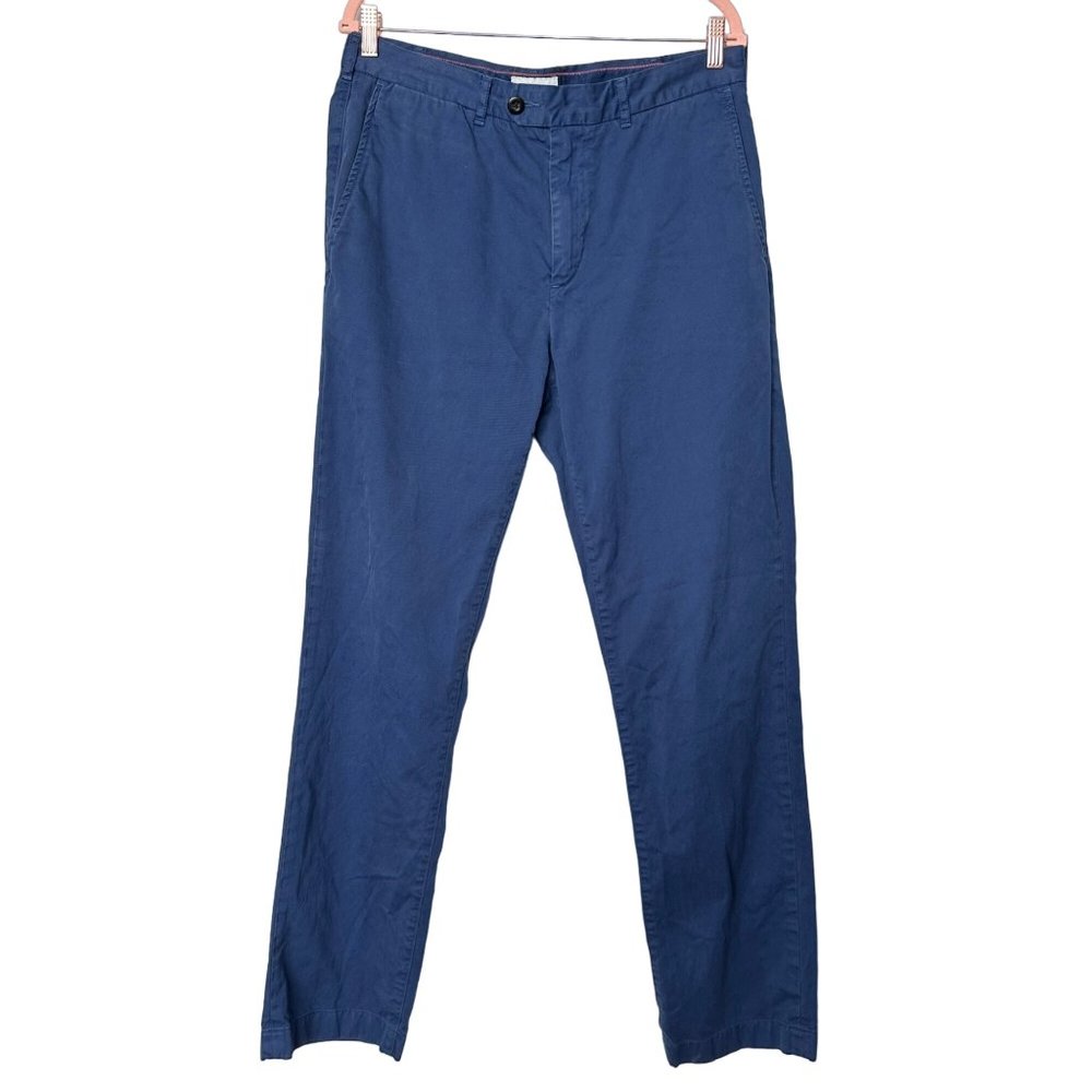 Jack Spade Pants 34 Blue Chino Slacks Solid Preppy Business Casual